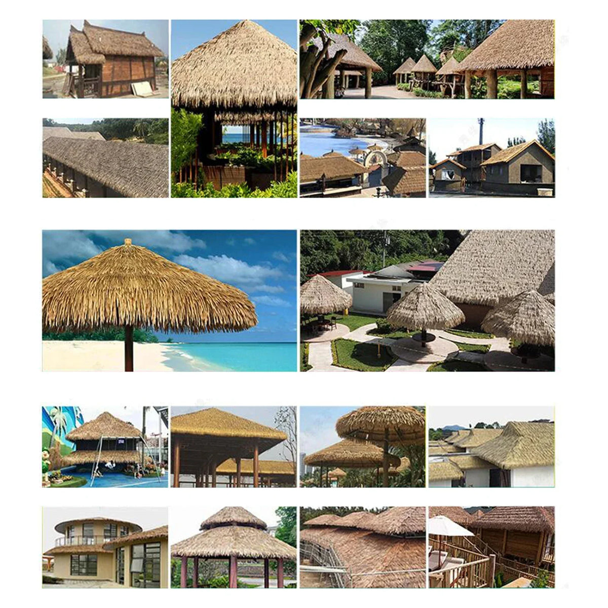 TropiCover Toit en Palmier | Résistant aux UV et aux intempéries pour des projets DIY