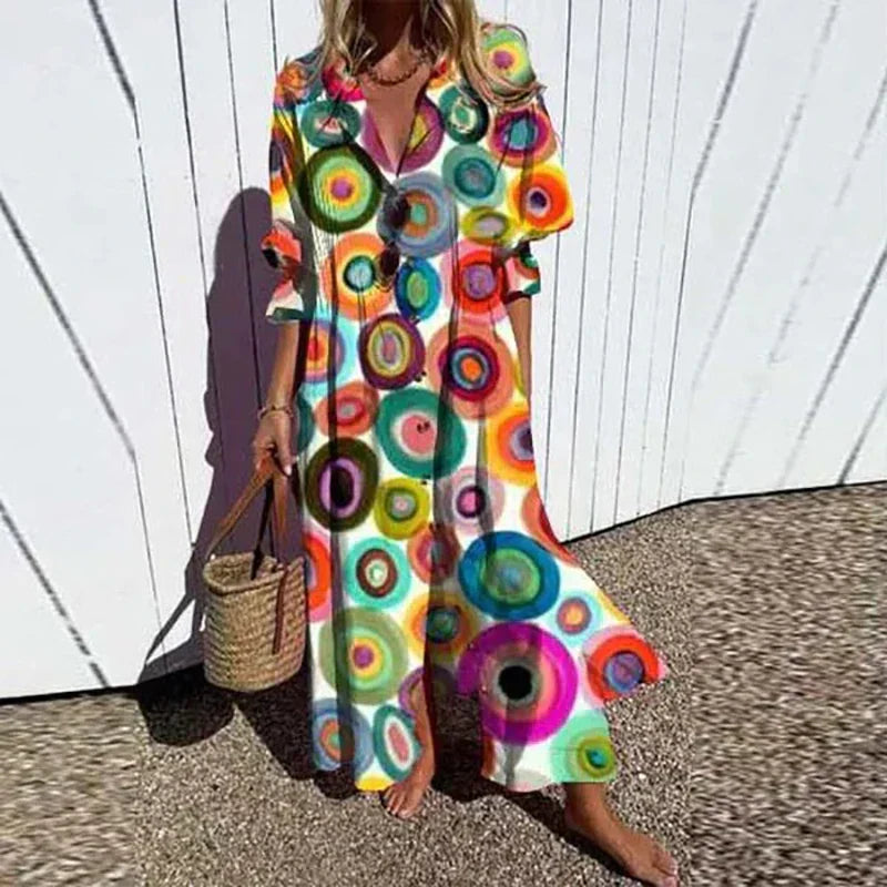 Diara™ - Robe Bohémienne de Luxe Printemps