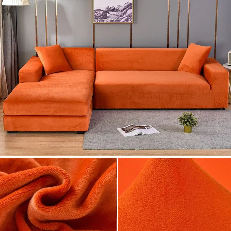 Housse de Canapé en Velours Stretch avec Finition Luxueuse – Sofina