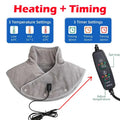 Coussin Chauffant pour le Cou et les Épaules avec Vibrations USB