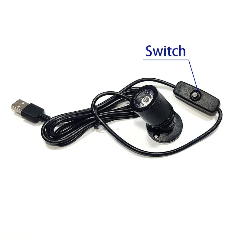 Mini Spot LED LuxoDot | 1W/3W | Projecteur USB pour vitrines & déco | Blanc chaud & froid | Boîtier en aluminium