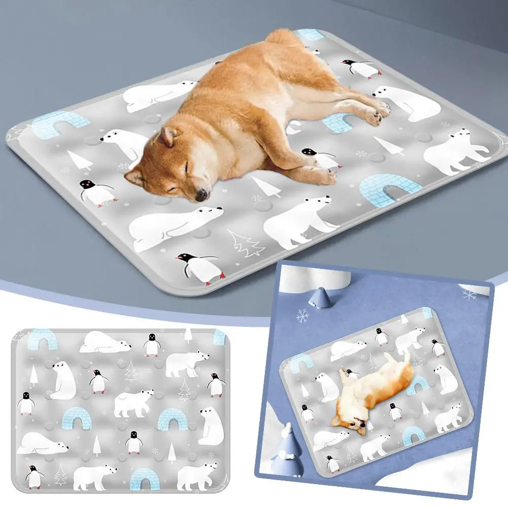 FrostPaws Tapis Refroidissant pour Chiens & Chats | Réutilisable & Rempli de Gel | Pour l'Été & les Voyages | PVC