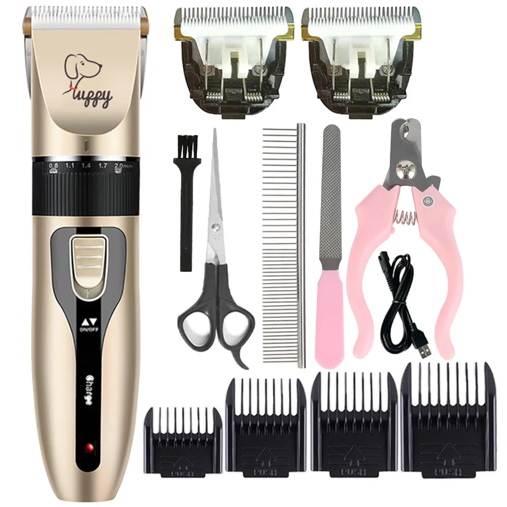 Tondeuse à cheveux TrimBuddy ProCut | Sans fil & Rechargeable | Pour Chien, Chat & Lapin | 120 Min. Autonomie de la batterie | Silencieuse & Précise