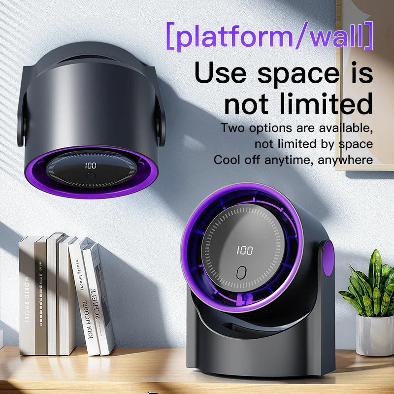 Airiqo Ventilateur USB | Portable, silencieux et économe en énergie avec 100 niveaux