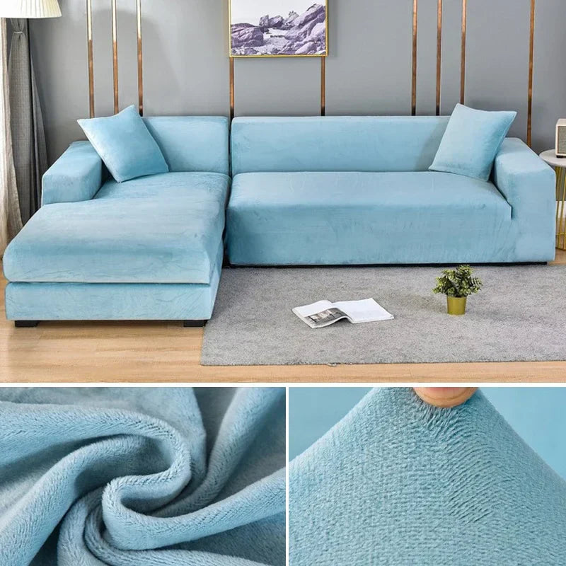 Housse de Canapé en Velours Stretch avec Finition Luxueuse – Sofina