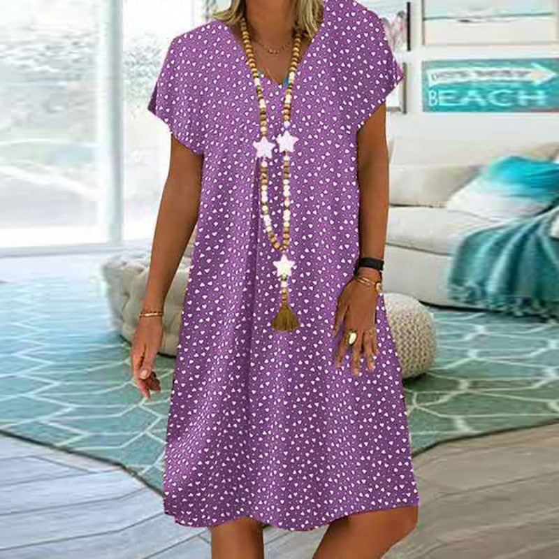 Caroline - Robe d'Été Flatteuse Chic