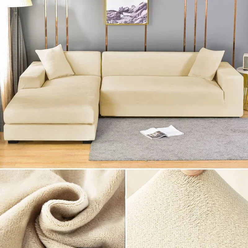 Housse de Canapé en Velours Stretch avec Finition Luxueuse – Sofina