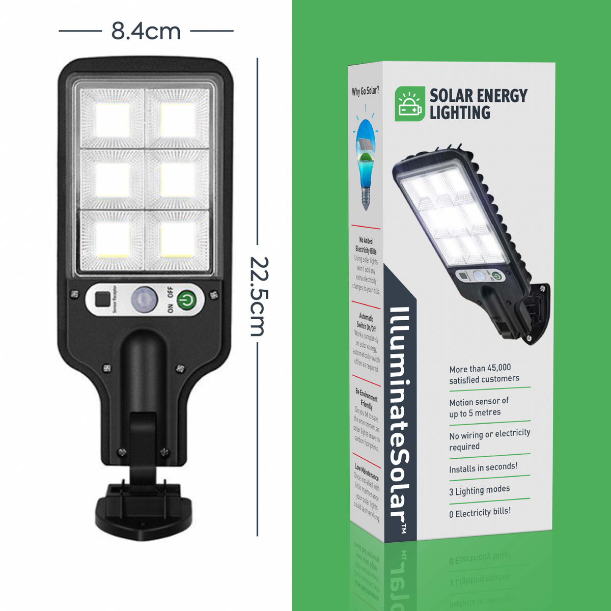 SolarGuard Light | Lampe de nuit avec capteur de mouvement