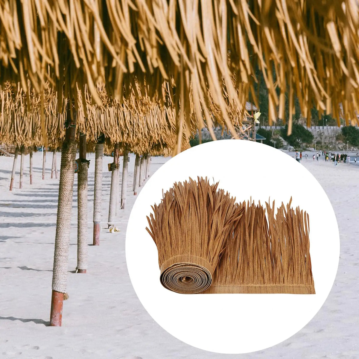 TropiCover Toit en Palmier | Résistant aux UV et aux intempéries pour des projets DIY