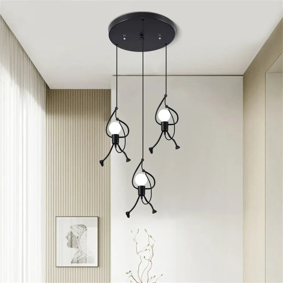 FunkyLight | Retro Iron Man - Lampes de Plafond
