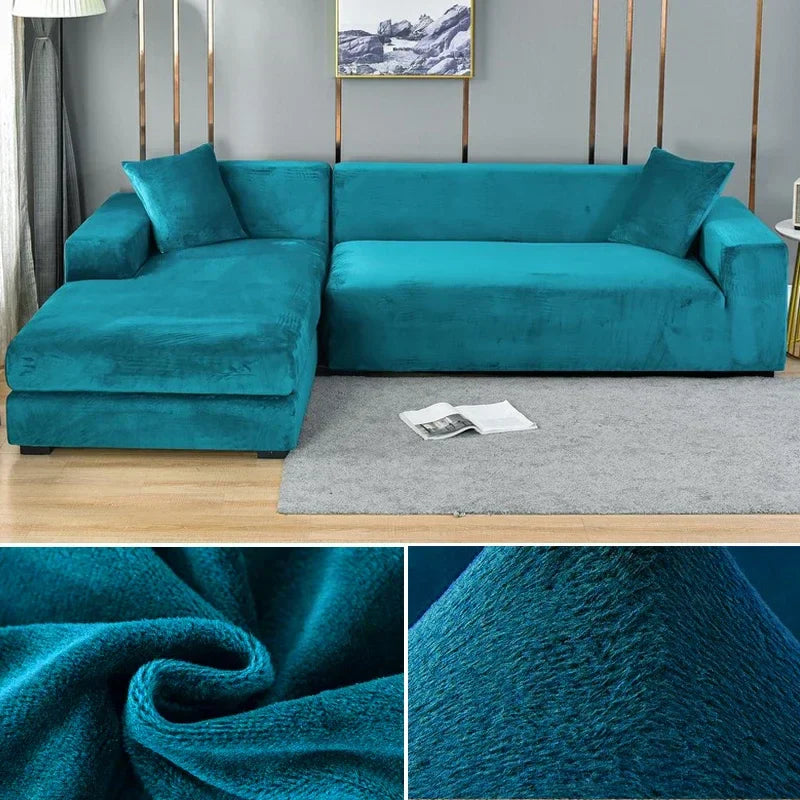 Housse de Canapé en Velours Stretch avec Finition Luxueuse – Sofina