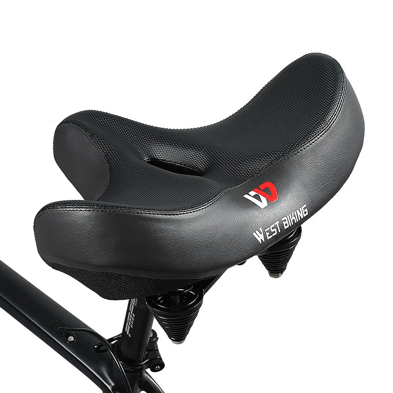 Selle de Vélo Ergonomique avec Coussin Épais – La Selle de Vélo la Plus Confortable pour VTT et Vélos de Course, Design Respirant