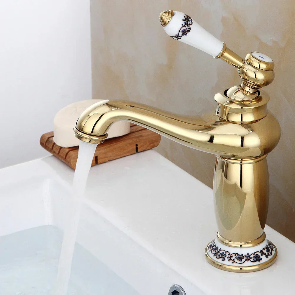 Robinet de Salle de Bain Vintage Luxe pour Intérieurs Élégants
