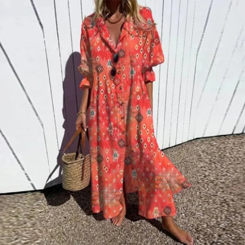 Diara™ - Robe Bohémienne de Luxe Printemps