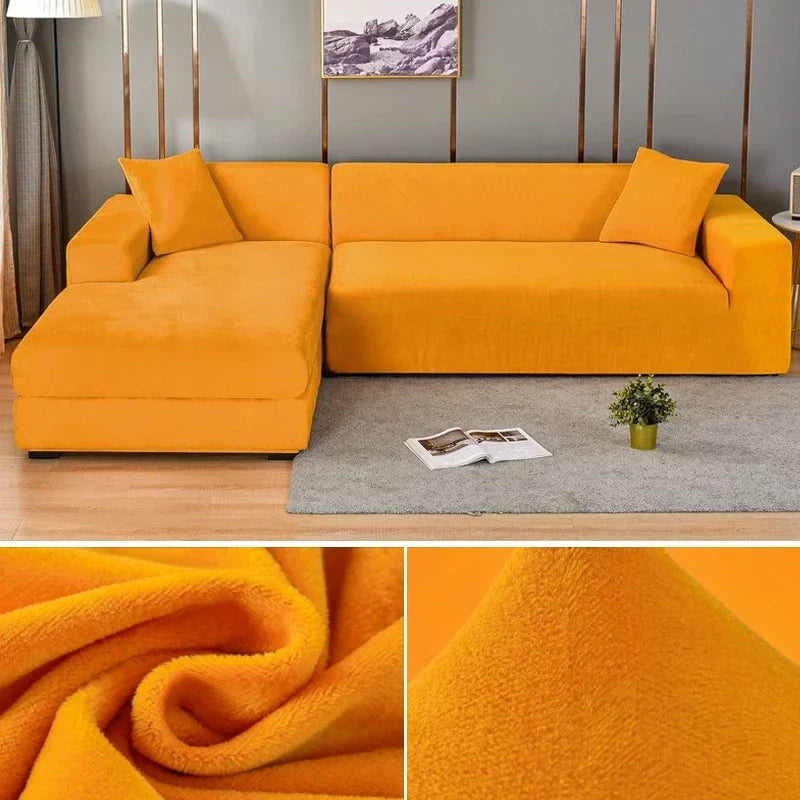 Housse de Canapé en Velours Stretch avec Finition Luxueuse – Sofina