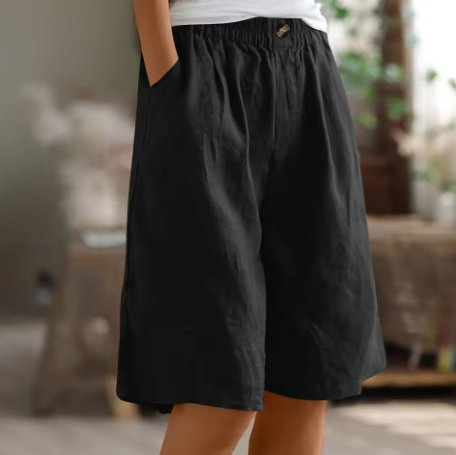 Shorts Femme | Taille Élastique & Coupe Bermuda Détendue