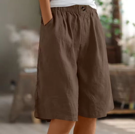 Shorts Femme | Taille Élastique & Coupe Bermuda Détendue