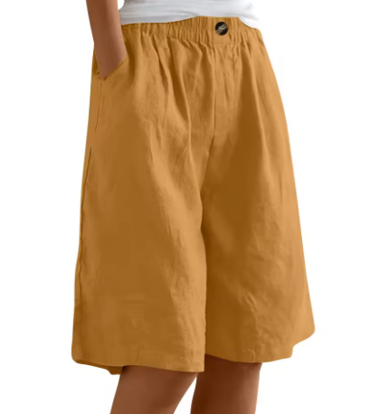 Shorts Femme | Taille Élastique & Coupe Bermuda Détendue