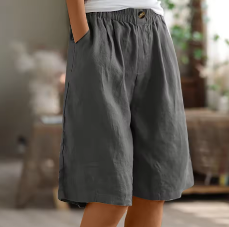Shorts Femme | Taille Élastique & Coupe Bermuda Détendue