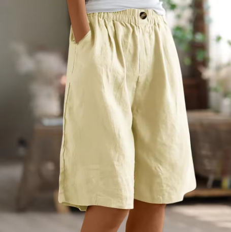 Shorts Femme | Taille Élastique & Coupe Bermuda Détendue
