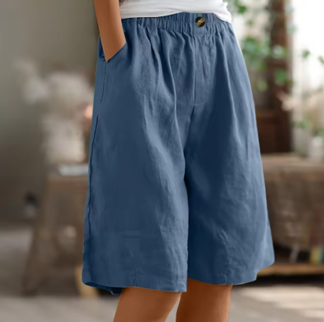 Shorts Femme | Taille Élastique & Coupe Bermuda Détendue