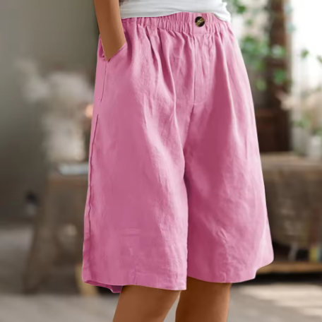 Shorts Femme | Taille Élastique & Coupe Bermuda Détendue
