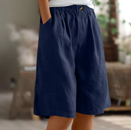 Shorts Femme | Taille Élastique & Coupe Bermuda Détendue