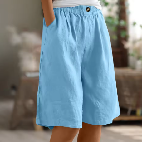 Shorts Femme | Taille Élastique & Coupe Bermuda Détendue