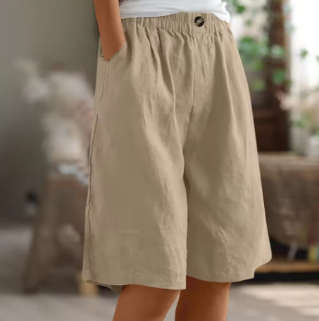 Shorts Femme | Taille Élastique & Coupe Bermuda Détendue