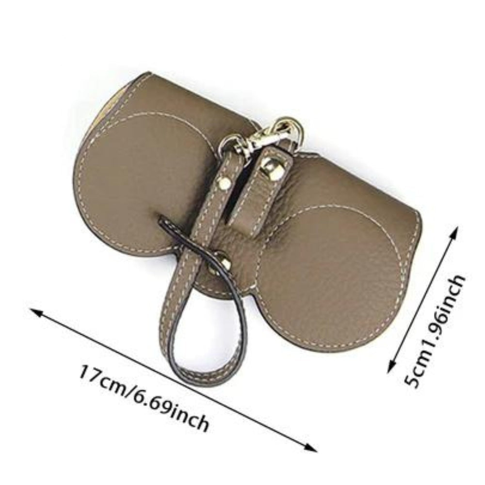 LuxuraGuard™ - Étui à lunettes en cuir élégant | Protection stylée pour vos précieuses lunettes