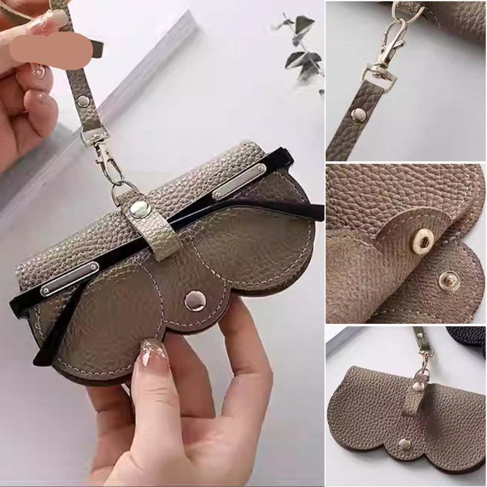 LuxuraGuard™ - Étui à lunettes en cuir élégant | Protection stylée pour vos précieuses lunettes