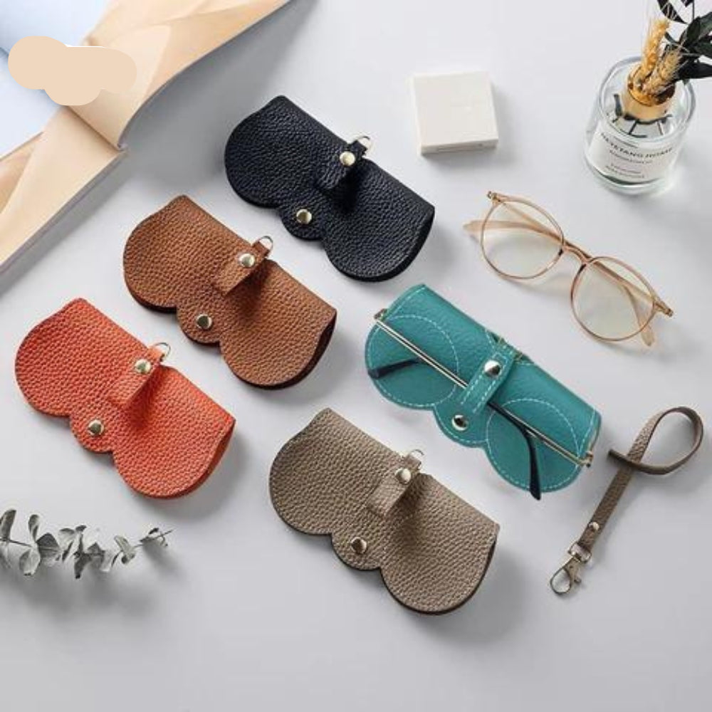 LuxuraGuard™ - Étui à lunettes en cuir élégant | Protection stylée pour vos précieuses lunettes
