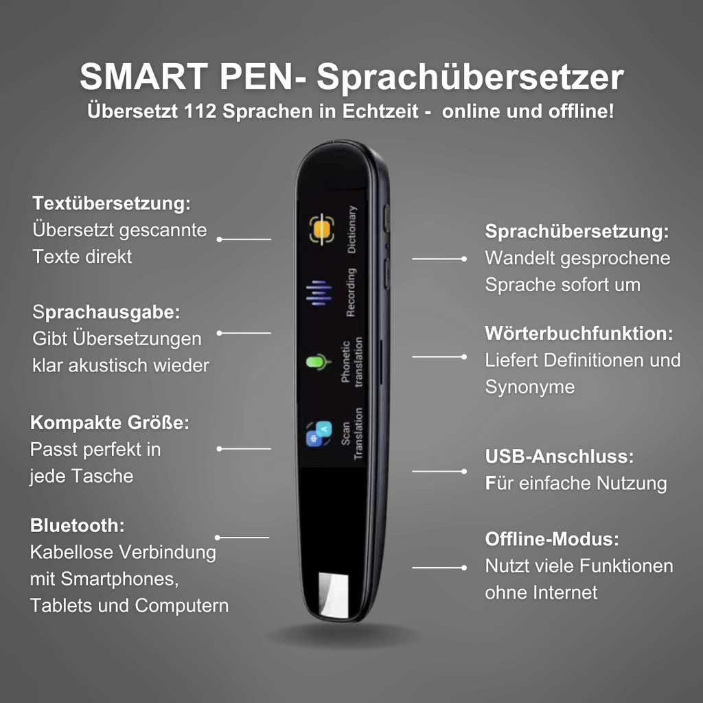 LingoScan Stylo Traducteur de Langue | Traduction directe, précise et hors ligne