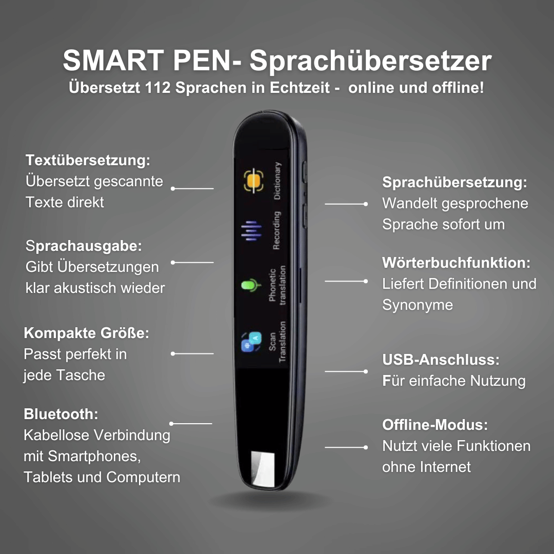LingoScan Stylo Traducteur de Langue | Traduction directe, précise et hors ligne