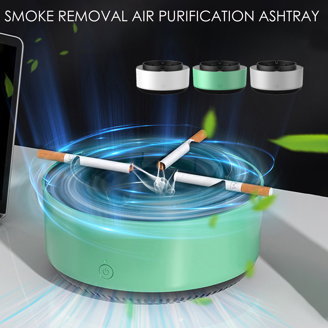 Cendrier Purificateur d'Air Anti-Fumée avec Système de Filtration Avancé – Désodorisant d'Air Intérieur Élégant pour un Air Pur