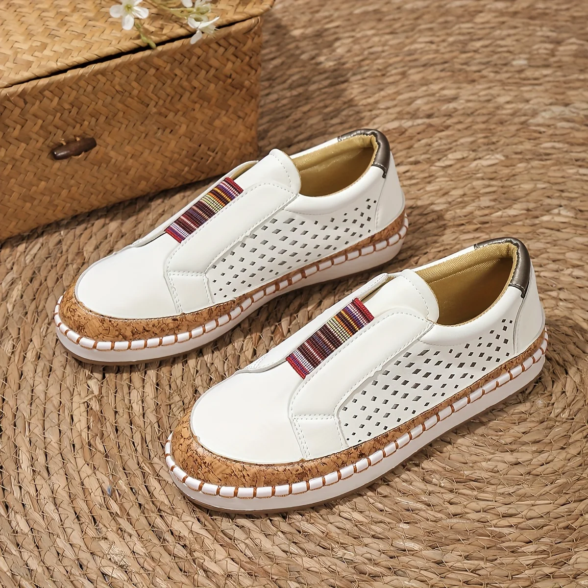 Sneaker Femme | Slip-On Confort & Perforation Respirante