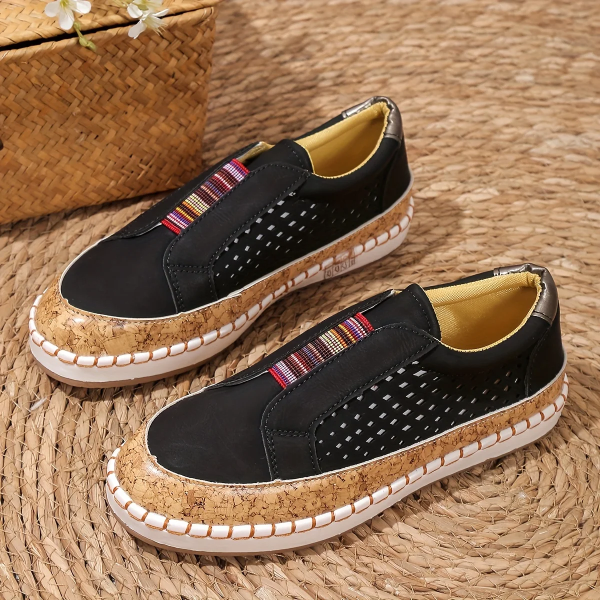 Sneaker Femme | Slip-On Confort & Perforation Respirante