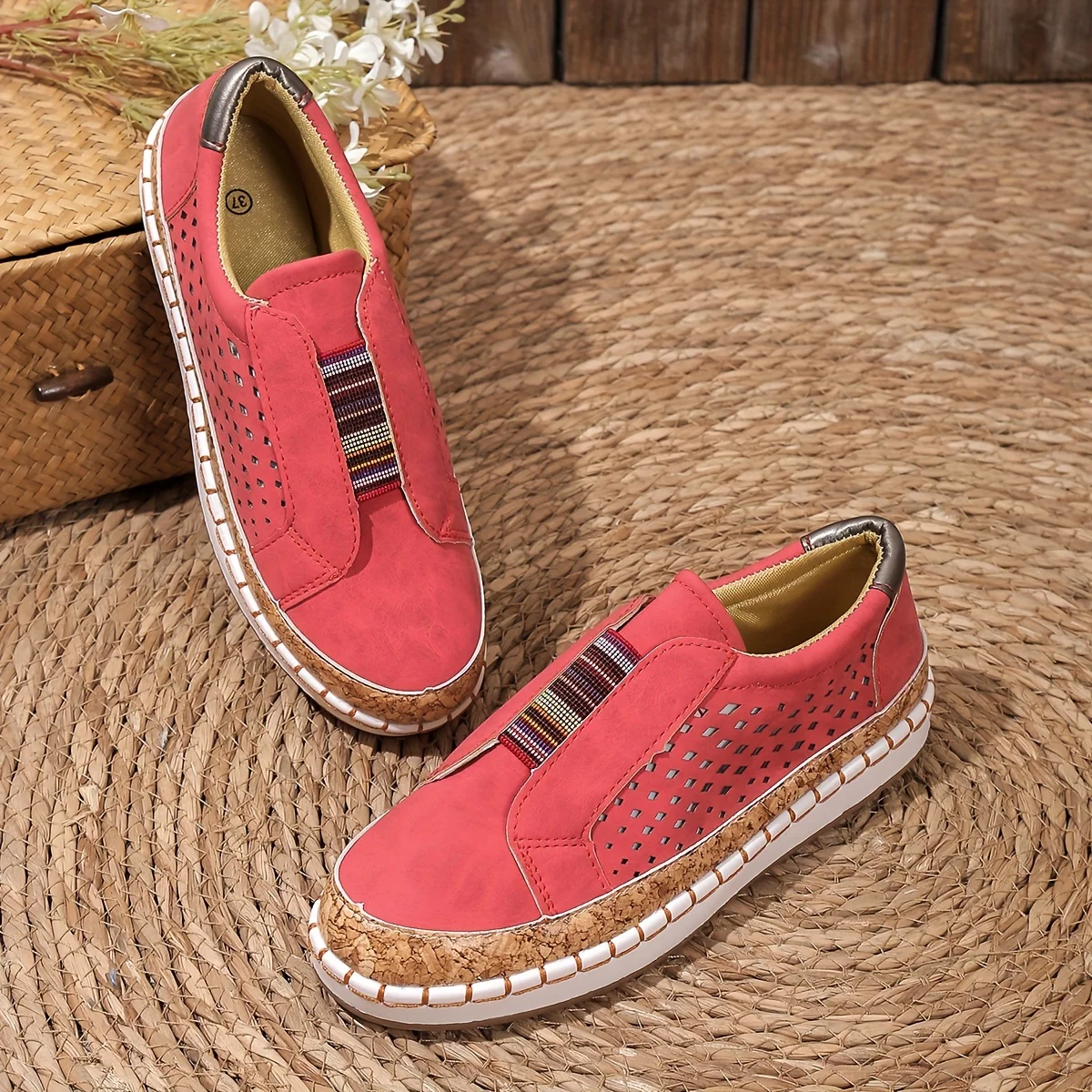 Sneaker Femme | Slip-On Confort & Perforation Respirante