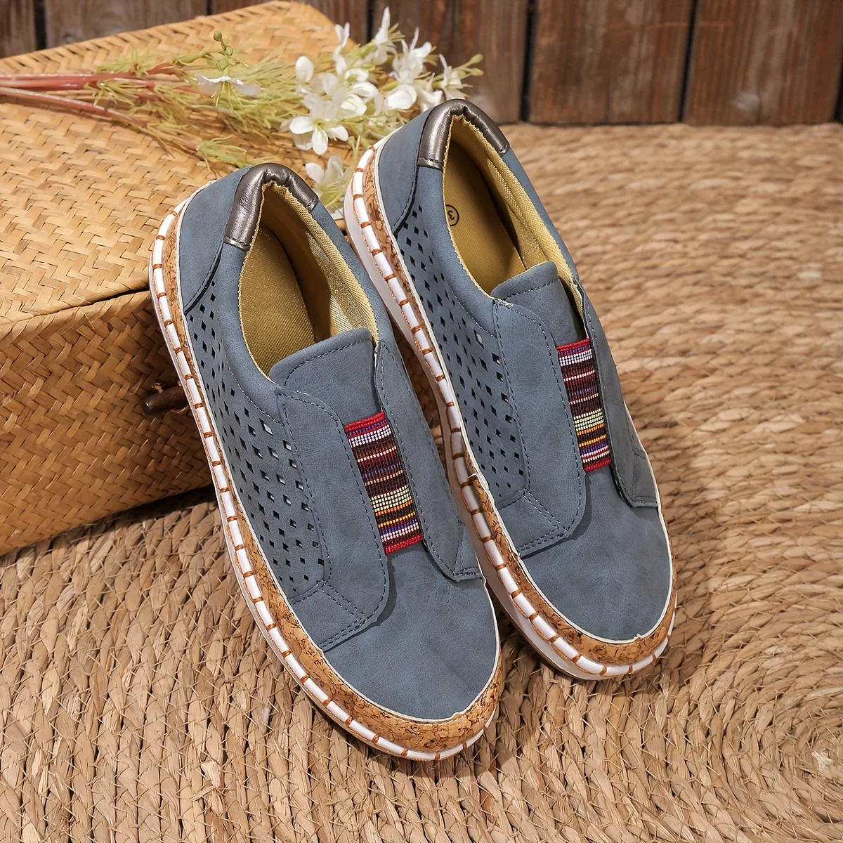 Sneaker Femme | Slip-On Confort & Perforation Respirante
