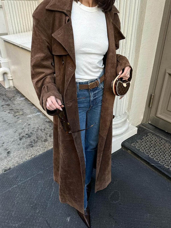 Deseree | Trench-coat en daim