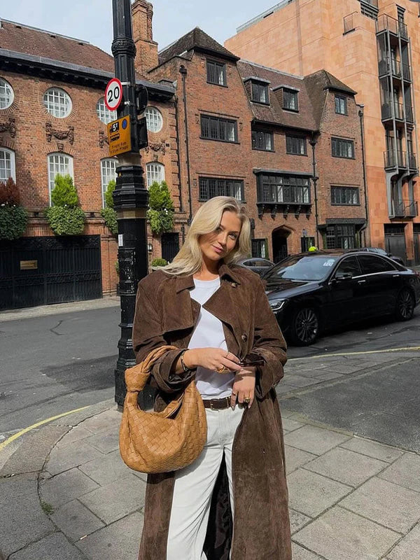 Deseree | Trench-coat en daim