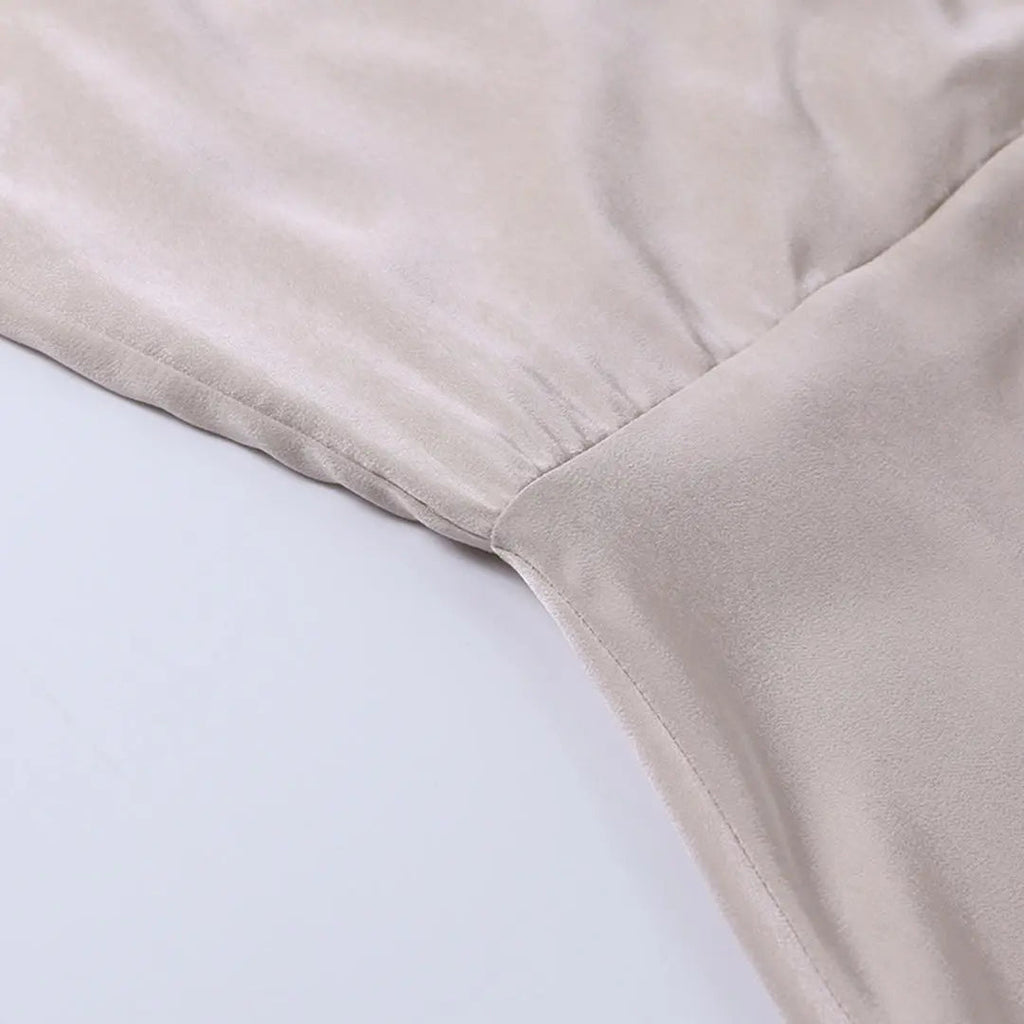 Robe Maxi d'Été Femme | Effet Satin & Fente Haute