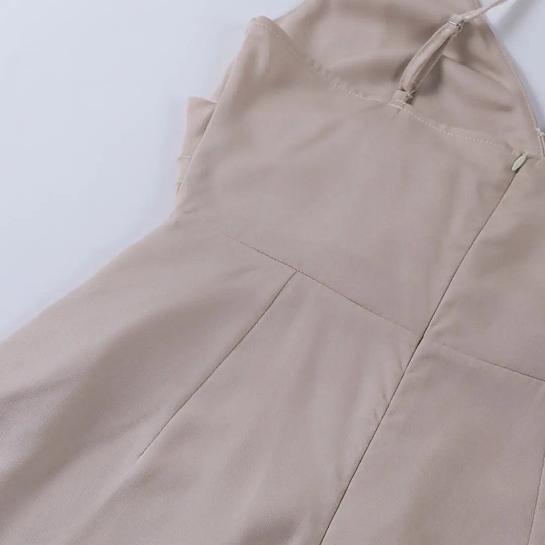 Robe Maxi d'Été Femme | Effet Satin & Fente Haute