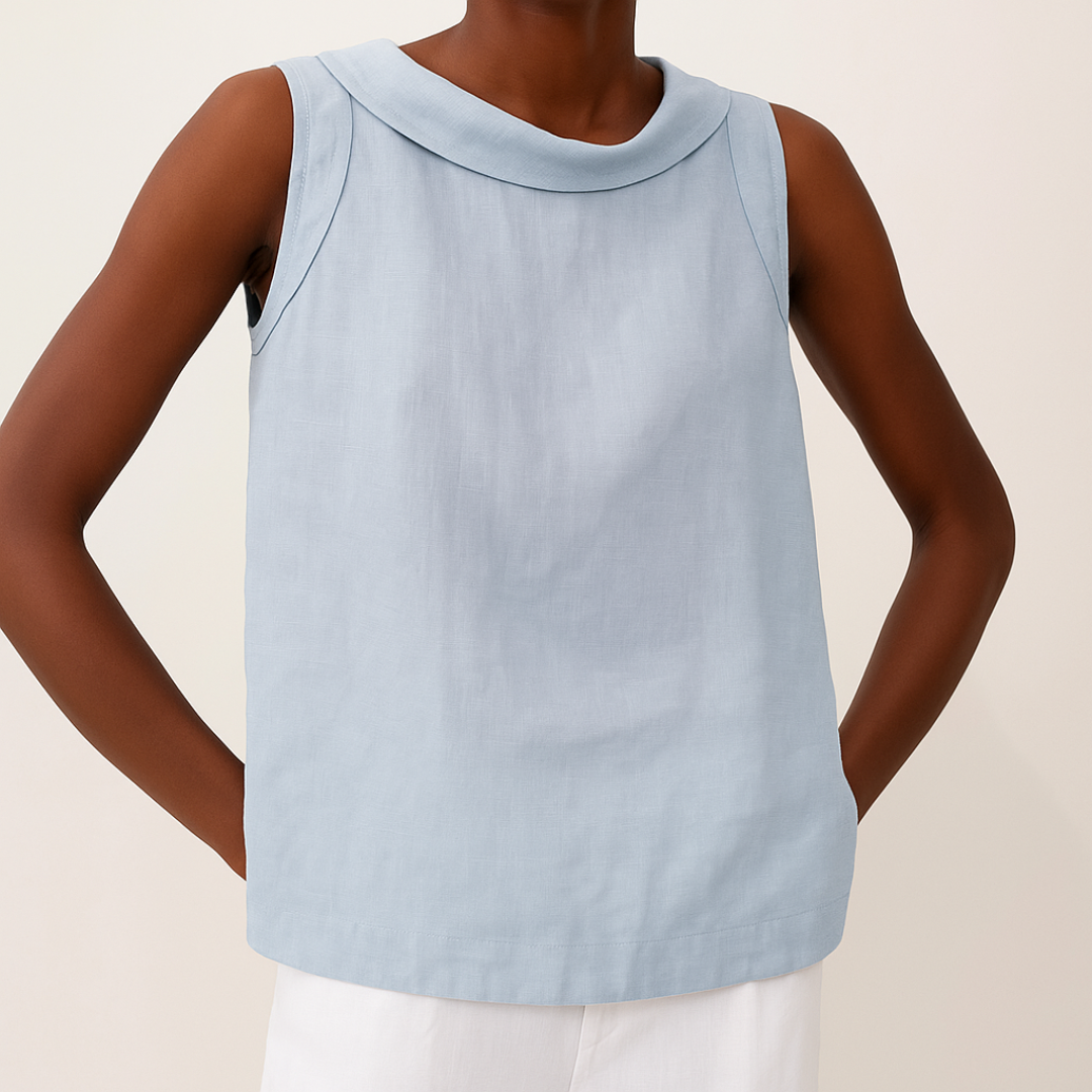 Top d'été Femme | Col Roulé & Coupe Minimaliste Épurée