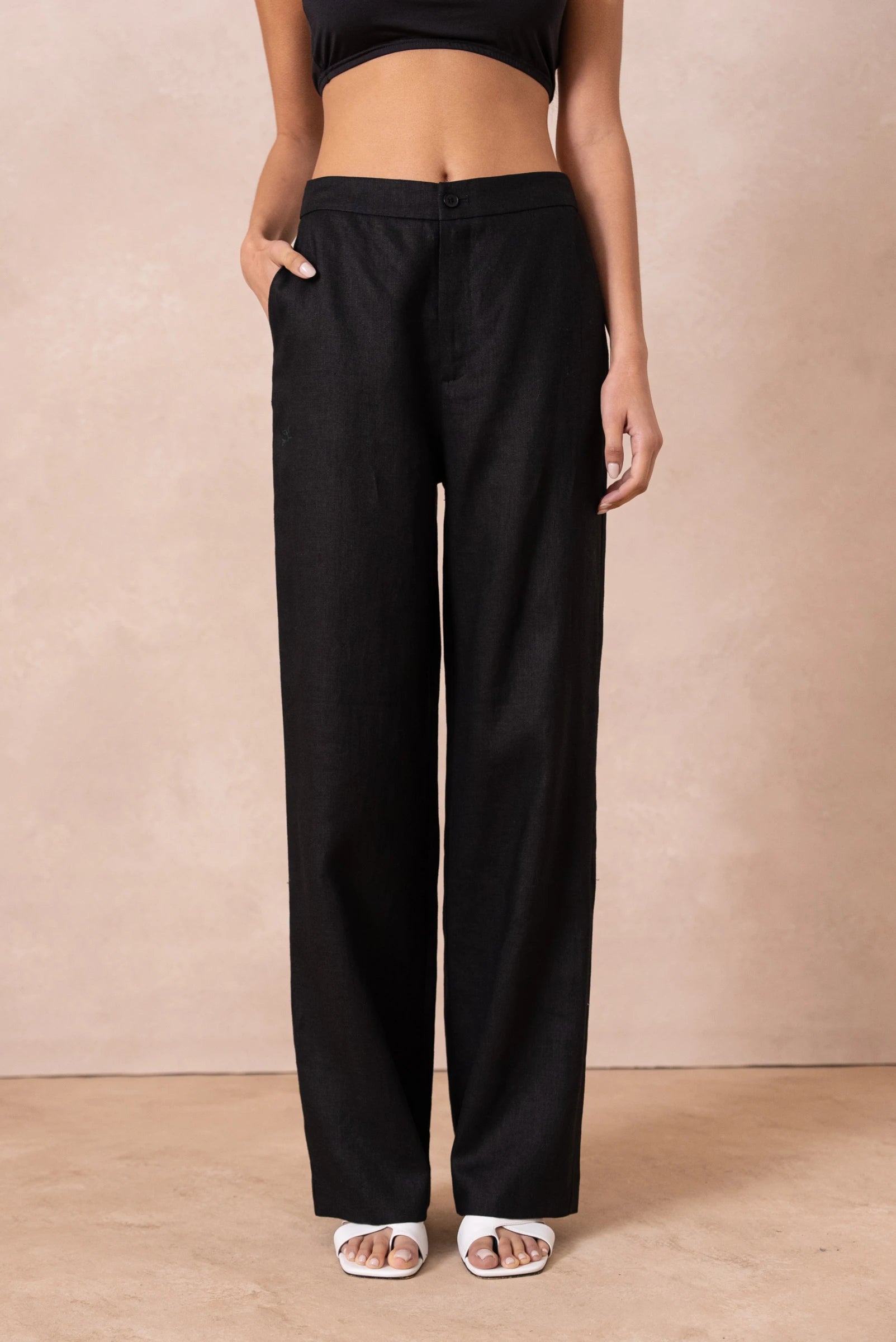 Pantalon d'été Femme | Taille Haute Pattes d'Éléphant & Coupe Droite Élégante