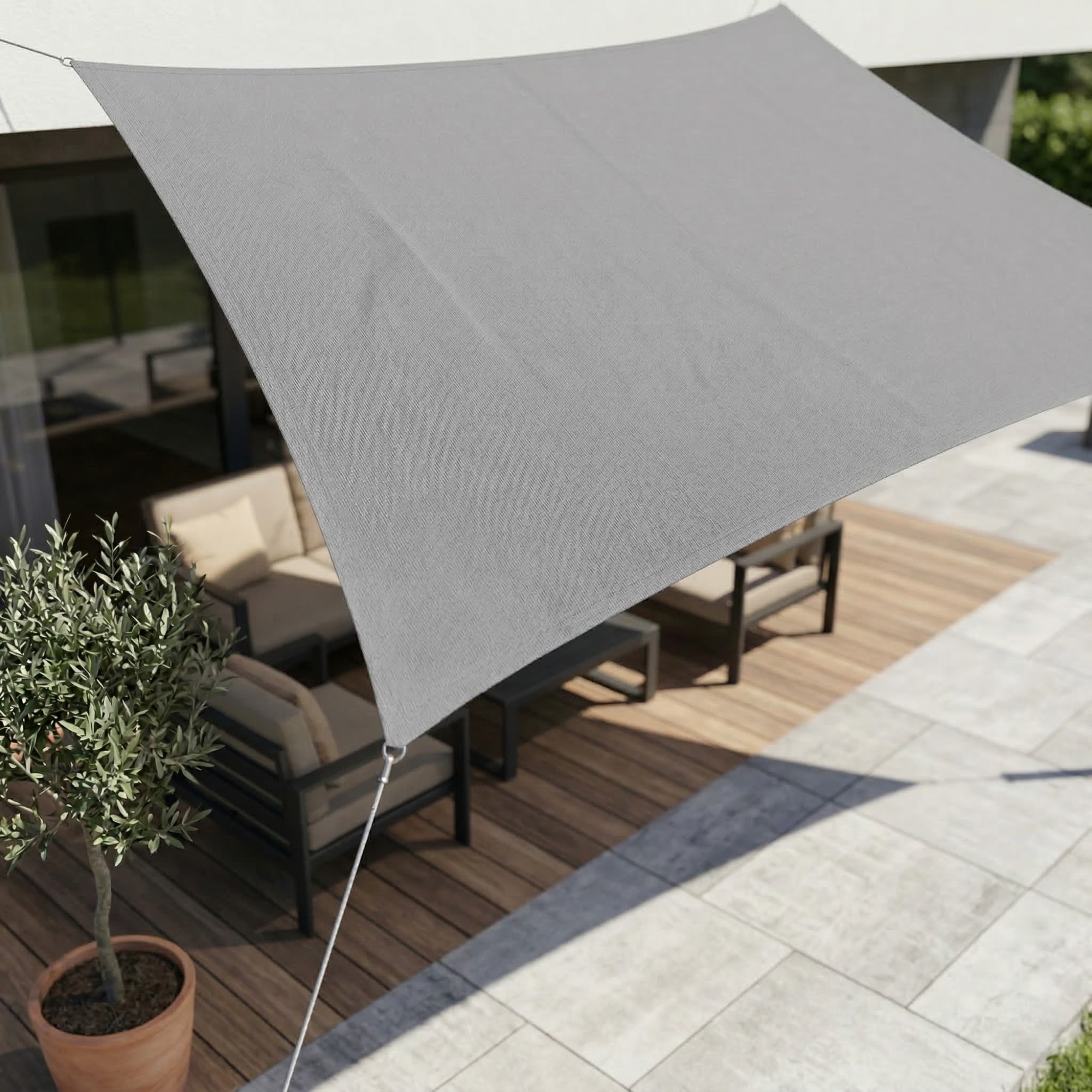 Tissu d'ombrage rectangulaire imperméable | Tissu extérieur imperméable | Protection UV | SkyCover