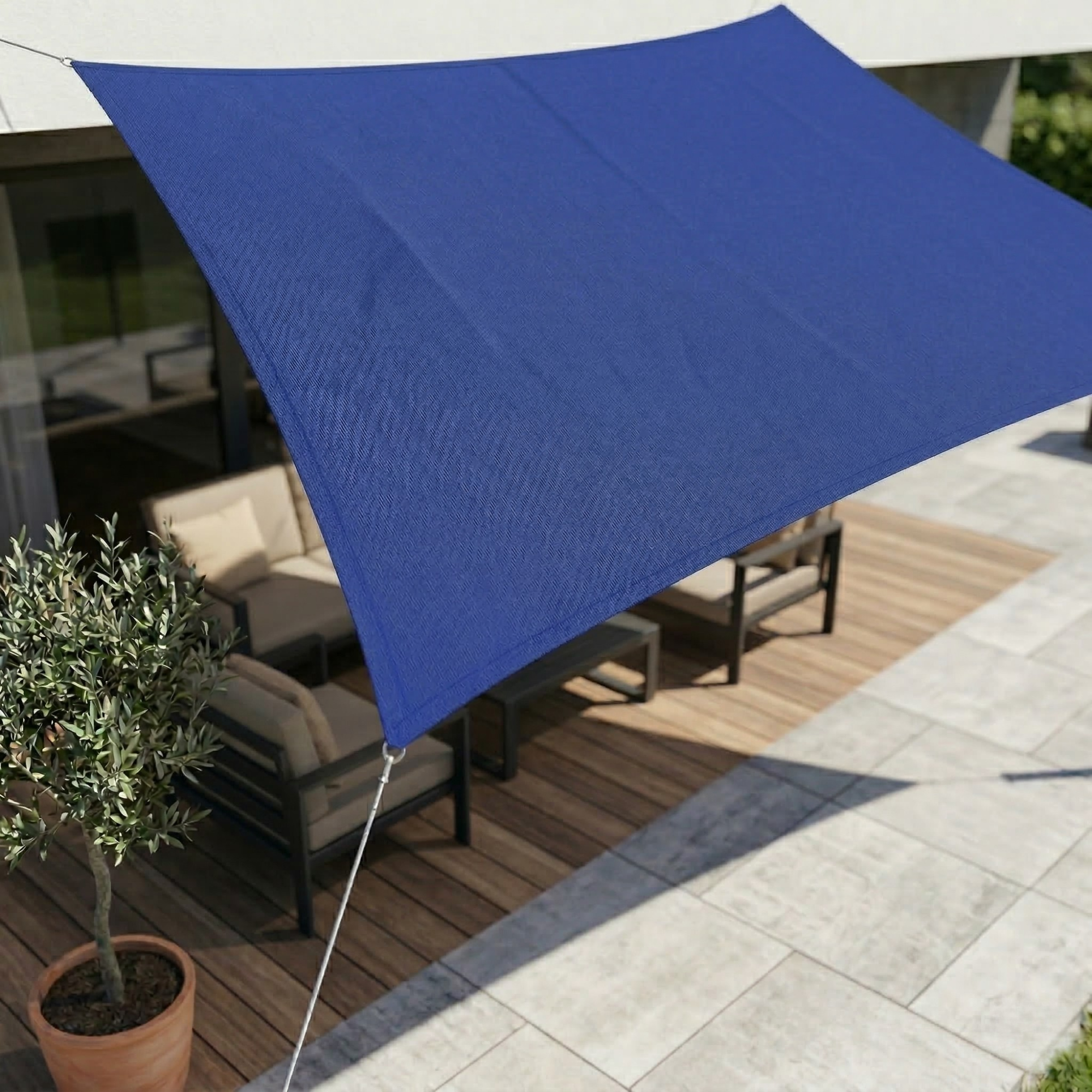 Voile d'ombrage Rectangulaire Imperméable | Tissu d'extérieur Imperméable | Protection UV | SkyCover