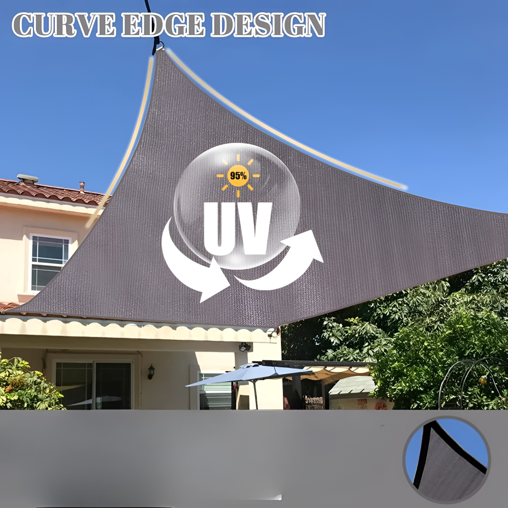 Voile d'ombrage Rectangulaire Imperméable | Tissu d'extérieur Imperméable | Protection UV | SkyCover
