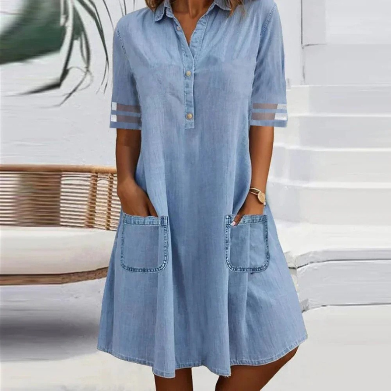 Jill™ – Robe courte avec poches latérales