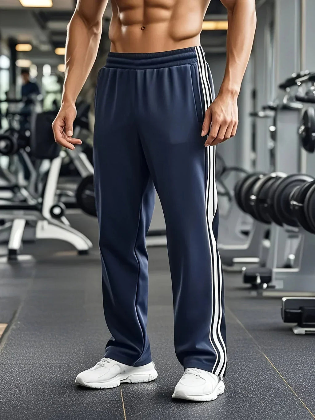 MoveFit Pantalon de Sport Homme – Coupe Confortable avec Cordon à la Taille